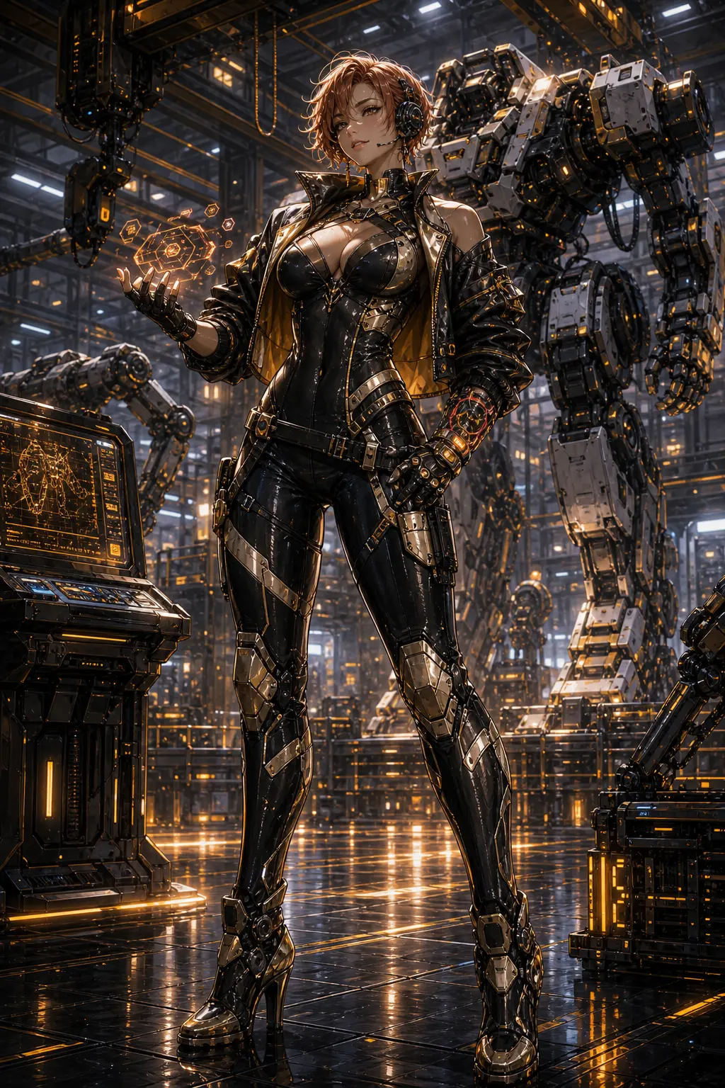 Industries · Lightning specialist piloting an engineering mech
