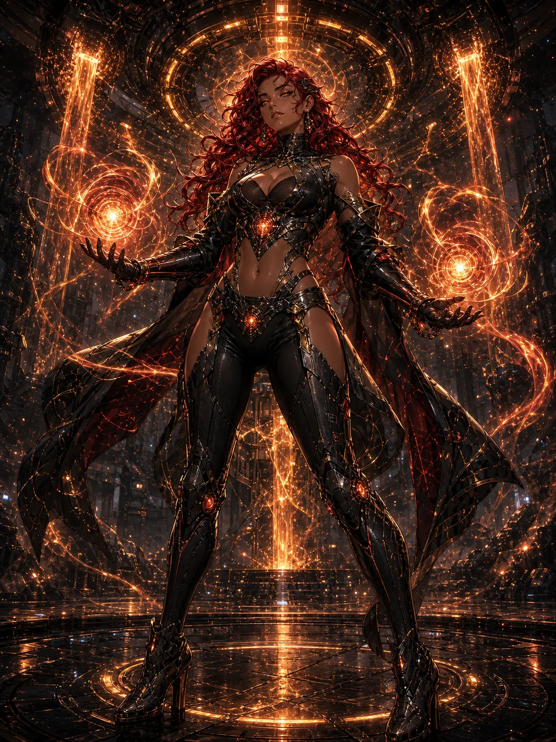 Reclaimers · Fire caster channelling plasma between her palms