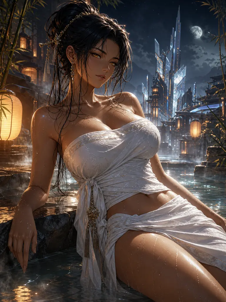 Independent · Nature medic resting at a hidden hot spring