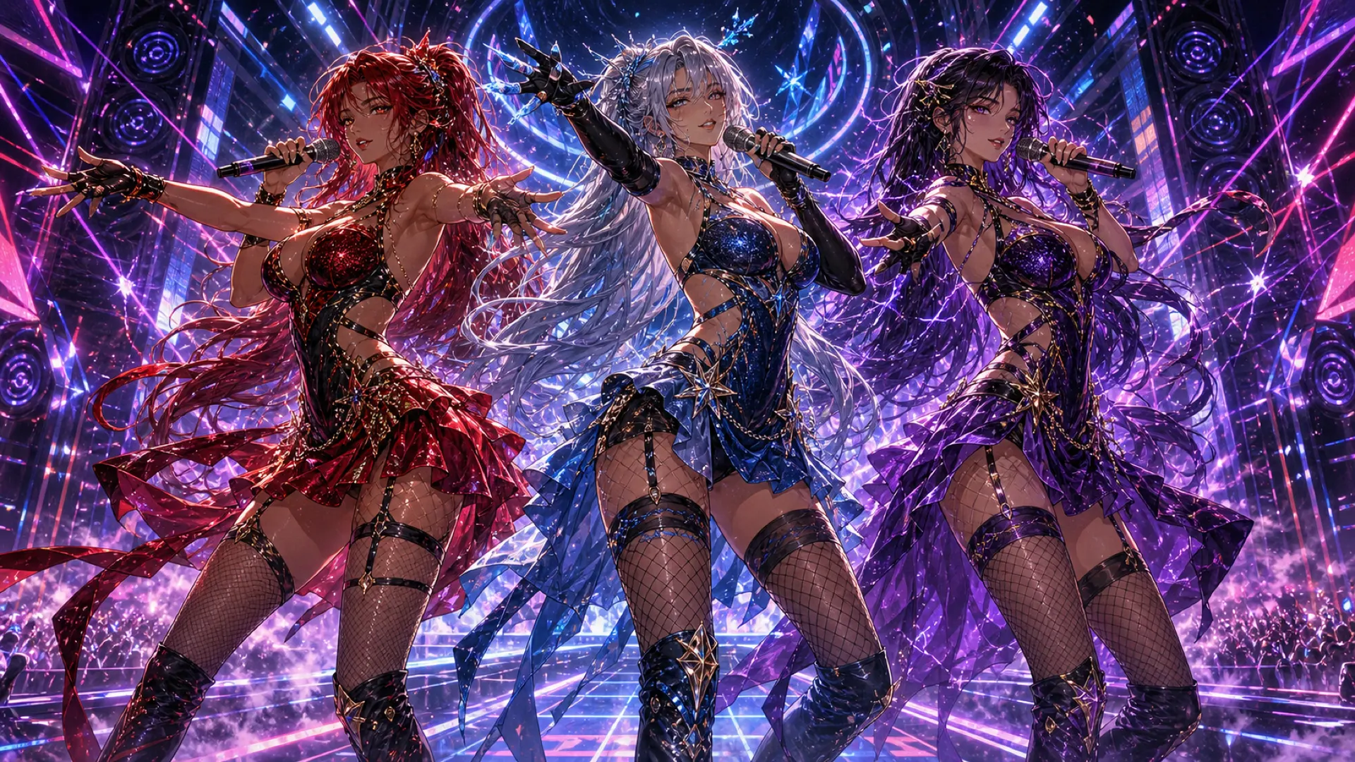 Independent · Idol concert key visual · multi-element ensemble