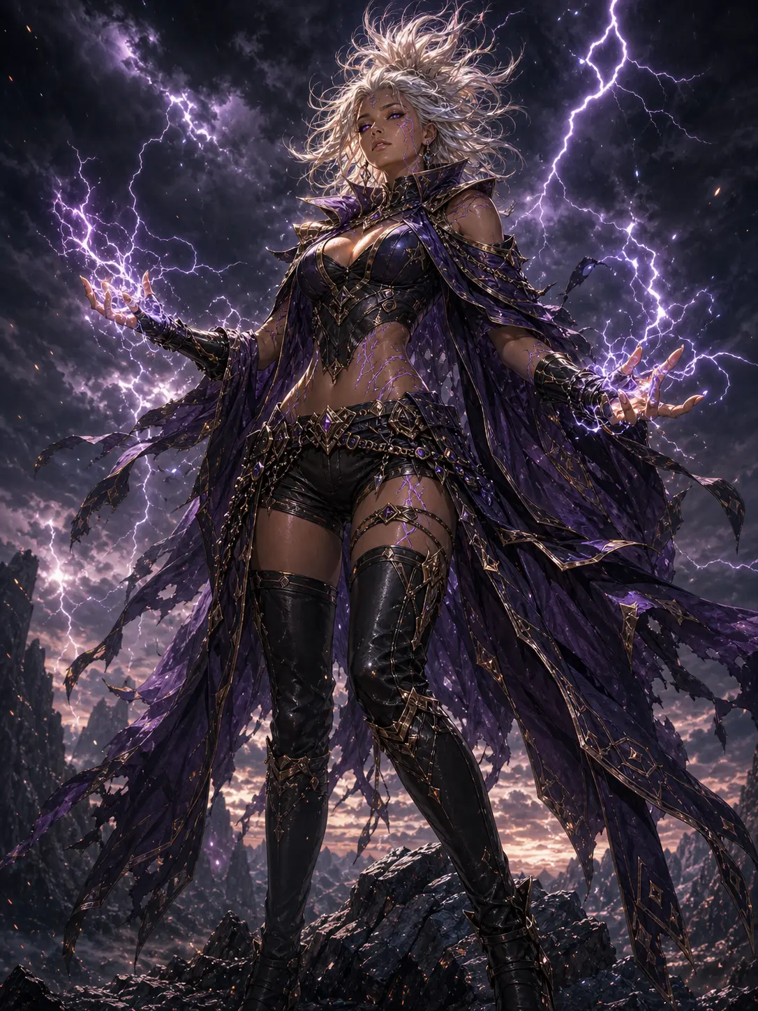 Independent · Storm caster wreathed in violet lightning