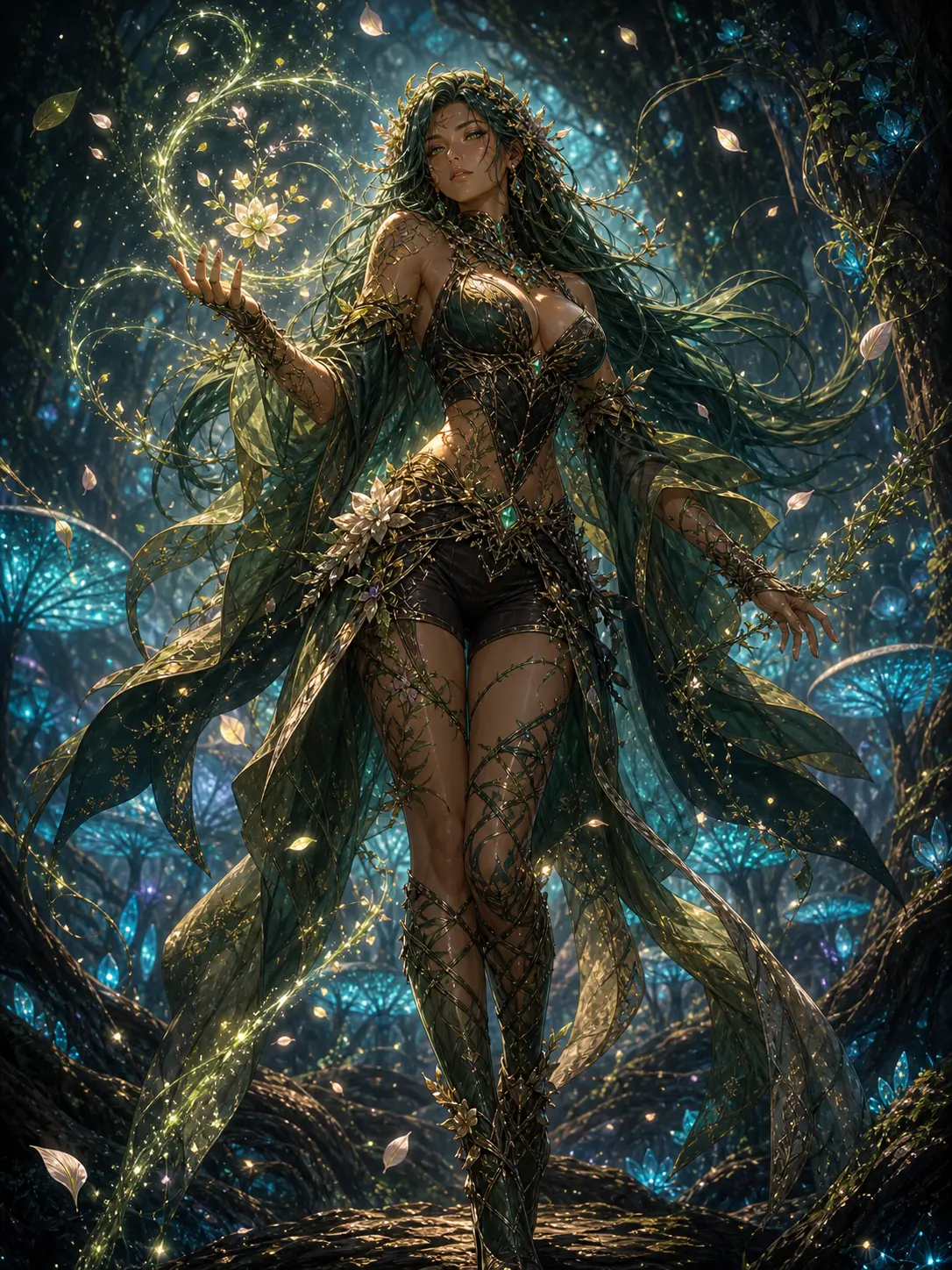 Independent · Verdant caster in the bioluminescent grove