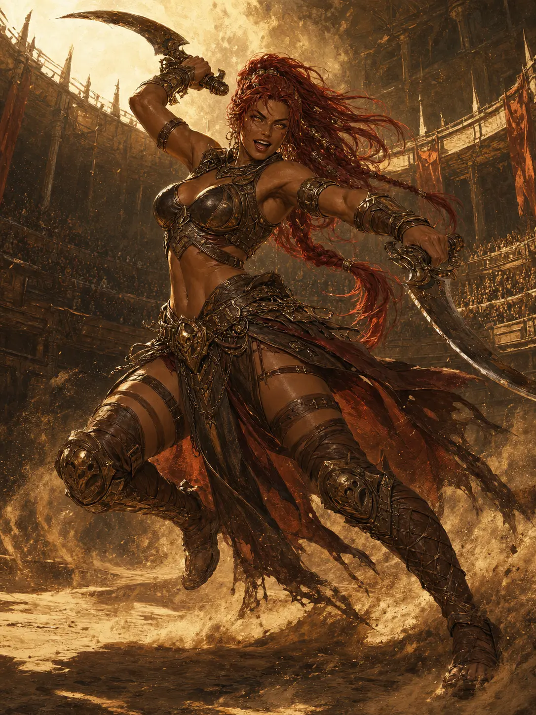 Independent · Arena gladiator under the twin moons